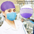 SATINIOR 5 Pcs Surgical Working Caps with Button Adjustable Gourd Shaped Bouffant Working Hats with Sweatband Tie Back...
